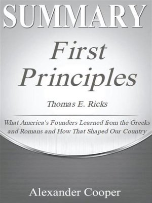 cover image of Summary of First Principles